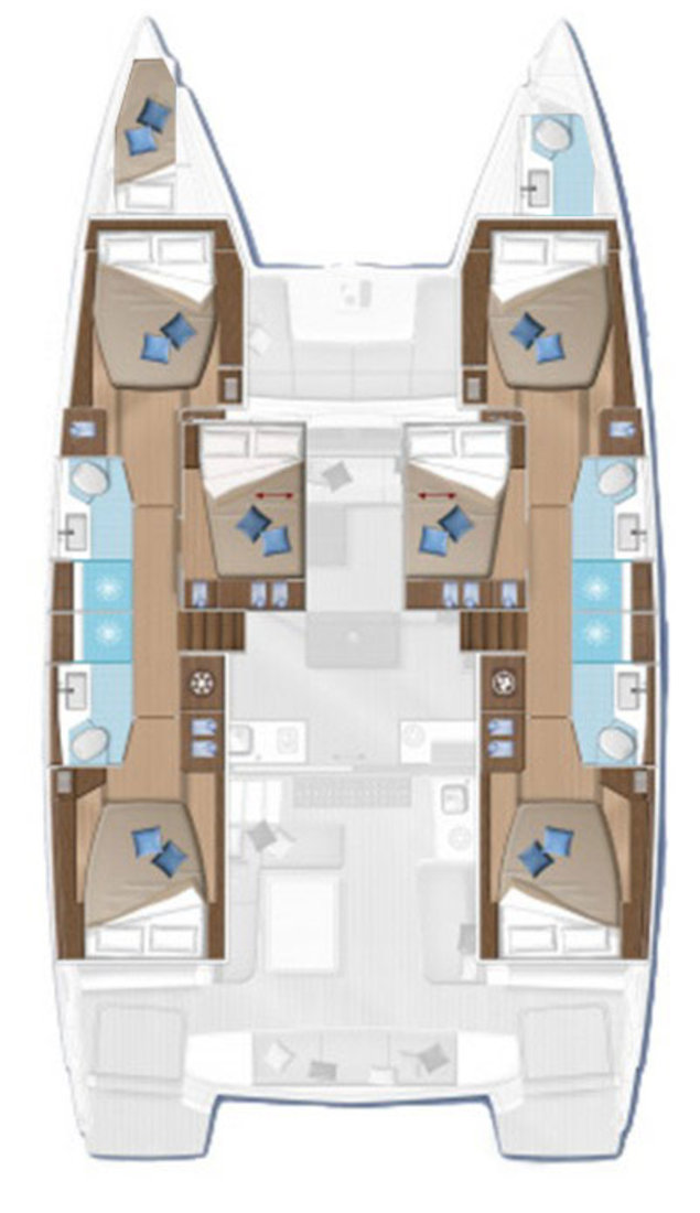 Lagoon 50 (6+1/5wc) Sketch