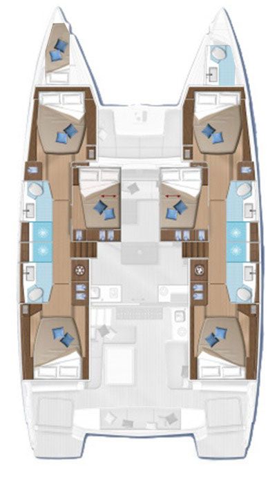 Lagoon 50 (6+1/5wc) Sketch