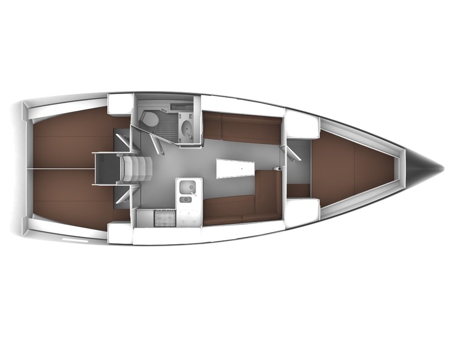 Bavaria Cruiser 37 (3 cab) Sketch