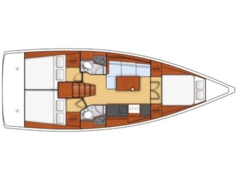 Oceanis 38.1 (3cab2wc) Sketch