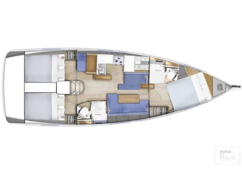 Sun Odyssey 410 (3cab) Sketch