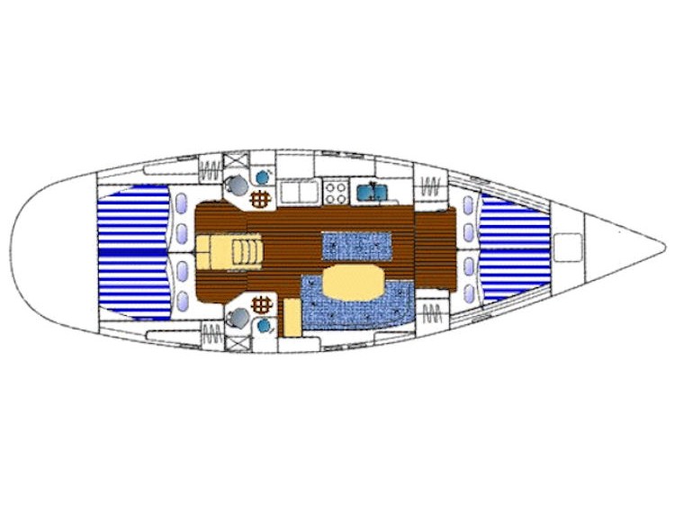 Oceanis 461 (4cab/2wc) Sketch