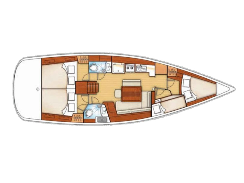 Oceanis 43 (4cab/2wc) Sketch