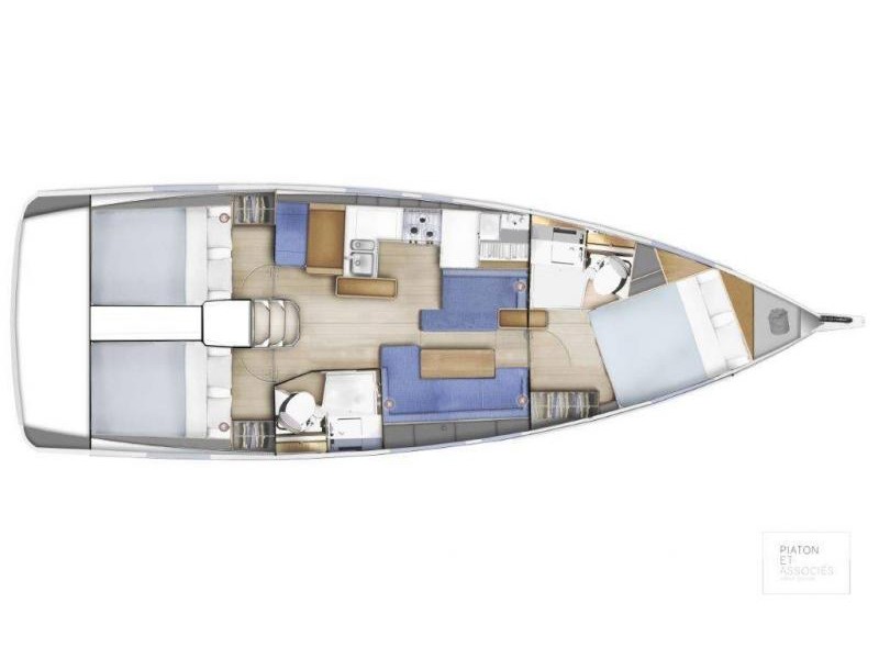 Sun Odyssey 410 (3cab) Sketch