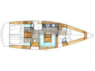 Bavaria 43 Cruiser Sketch