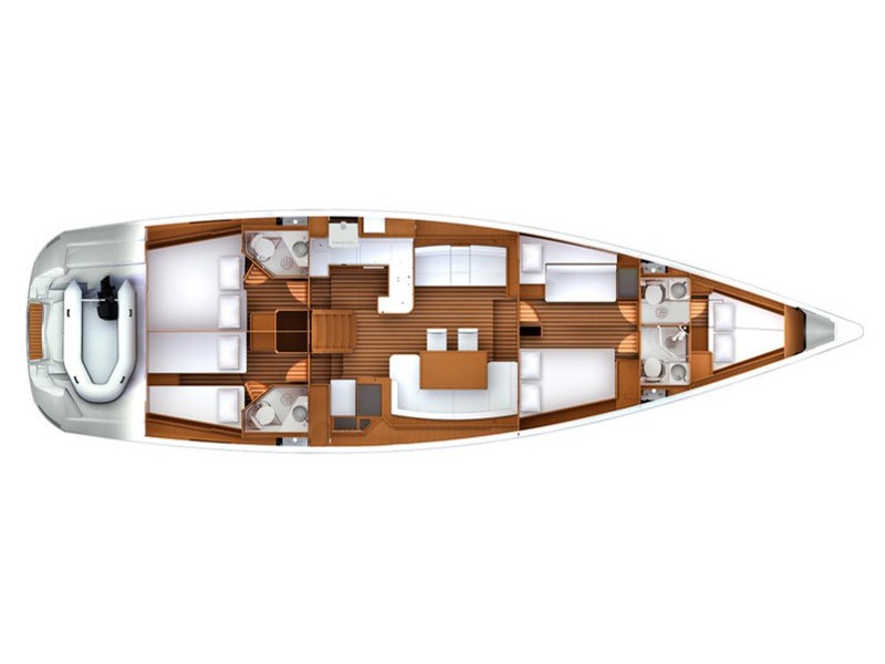 Jeanneau 57 (5Cab/4wc) Sketch