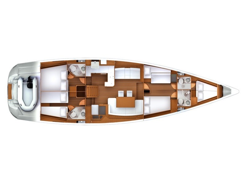 Jeanneau 57 (5Cab/4wc) Sketch