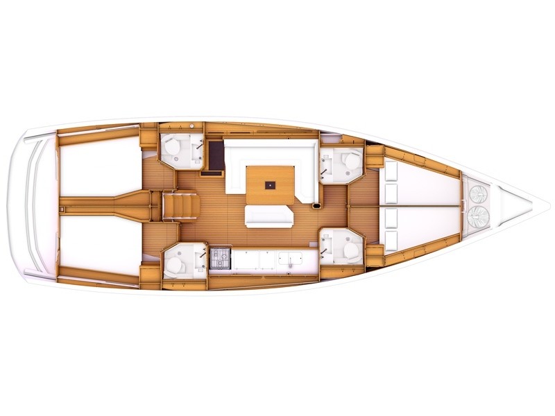 Sun Odyssey 479 (4cab/4wc) Sketch