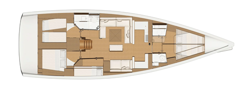 Dufour 520 Grand Large Sketch