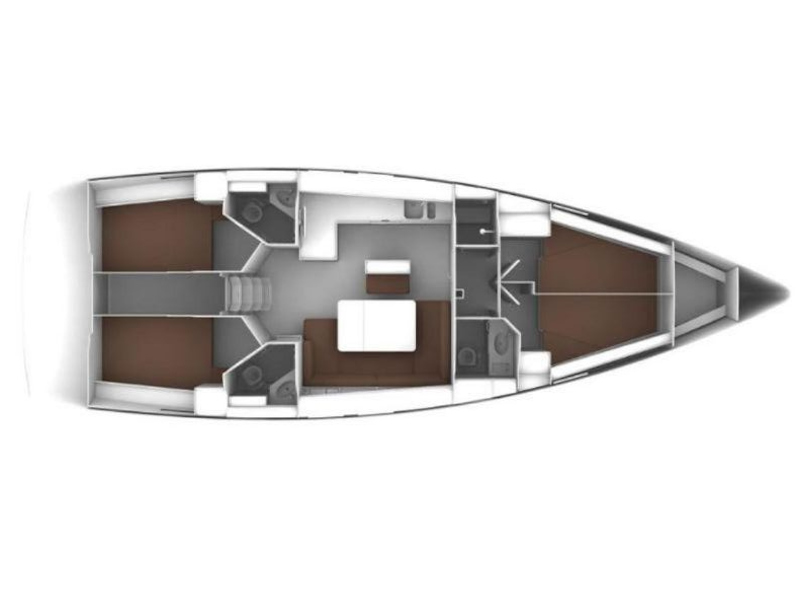 Bavaria Cruiser 46 (4 cab/3WC) Sketch