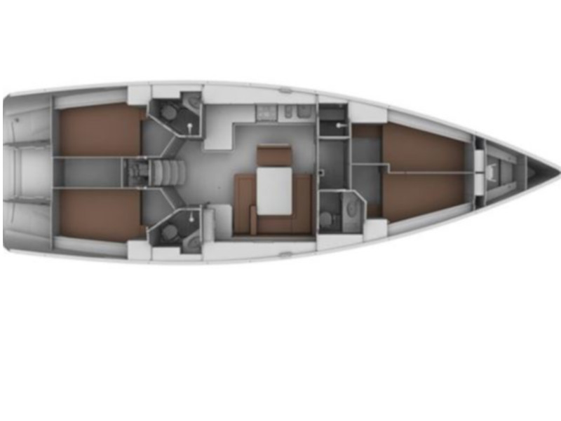 Bavaria Cruiser 45 (4 cab) Sketch
