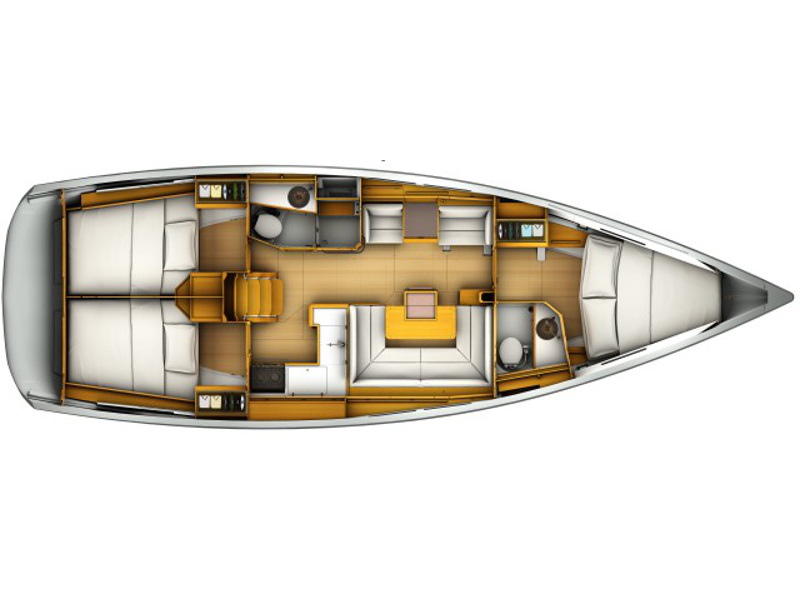 Sun Odyssey 419 (3 cab/2wc) Sketch
