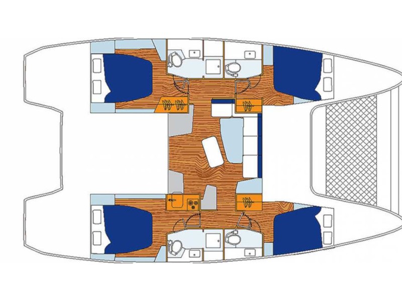 Lagoon 42 (4cab/4wc) Sketch