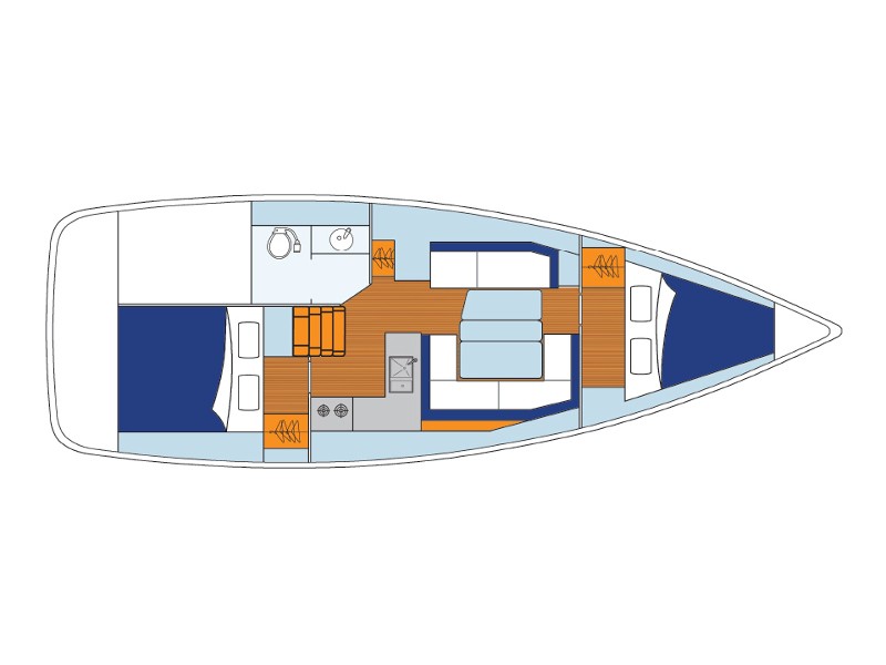 Sun Odyssey 349 (2 cab) Sketch