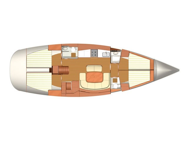 Dufour 455 Grand Large (4cab) Sketch
