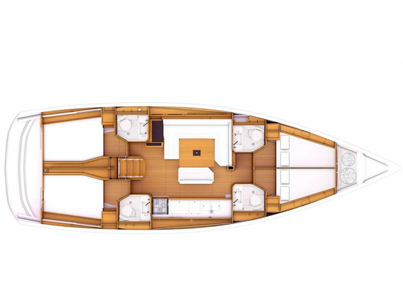 Sun Odyssey 479 (4cab/4wc) Sketch