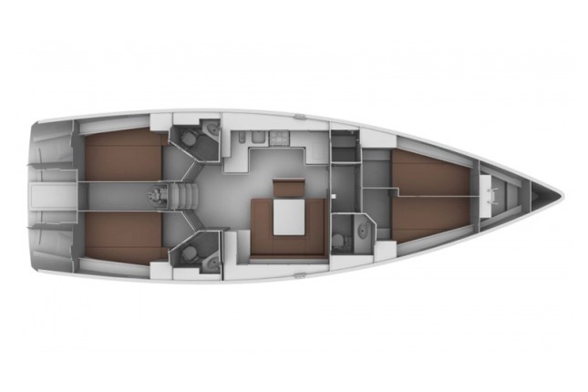 Bavaria Cruiser 46 (4 cab/3WC) Sketch