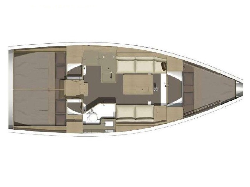 Dufour 350 Grand Large Sketch