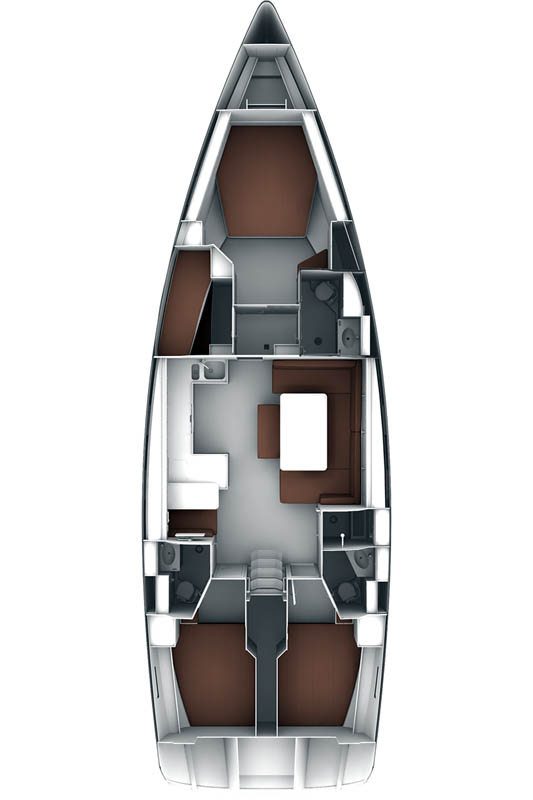 Bavaria Cruiser 51 (4 cab) Sketch