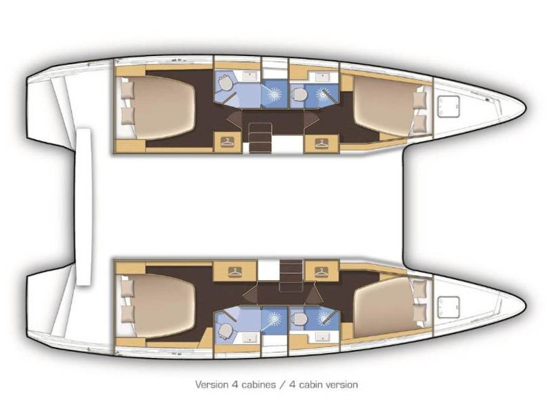 Lagoon 42 (4+2cab/4wc) Sketch