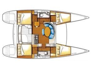 Lagoon 380 (4cab/2wc) Sketch