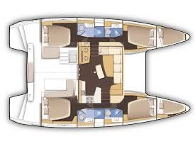 Lagoon 42 (4+2cab/4wc) Sketch