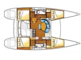 Lagoon 380 (4cab/2wc) Sketch