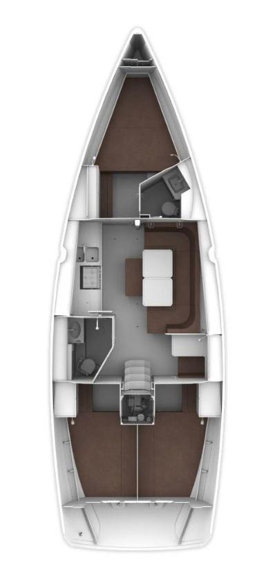 Bavaria Cruiser 41 (3 cab) Sketch