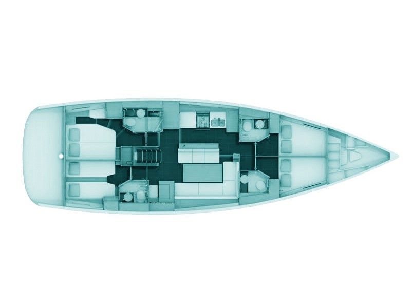 Jeanneau 54 (4+1 cab,4WC) Sketch