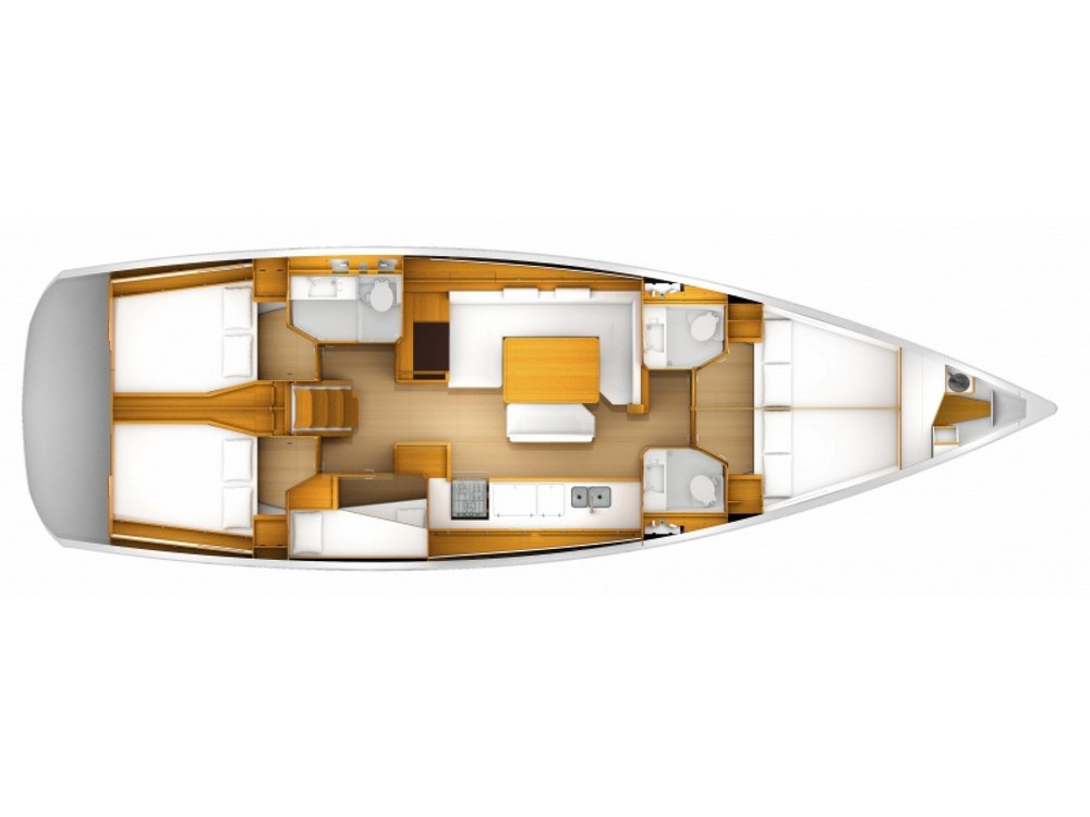 Sun Odyssey 509 (5cab/3wc) Sketch