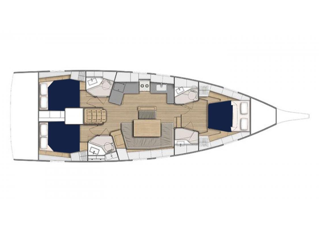 Oceanis 46.1 (3cab/3wc) Sketch