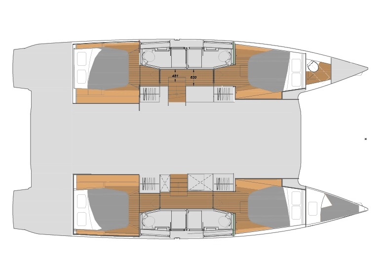 Elba 45 (4+1cab/4wc) Sketch