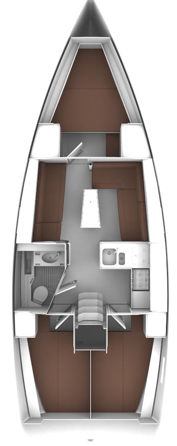 Bavaria 37 Cruiser (2 cab) Sketch
