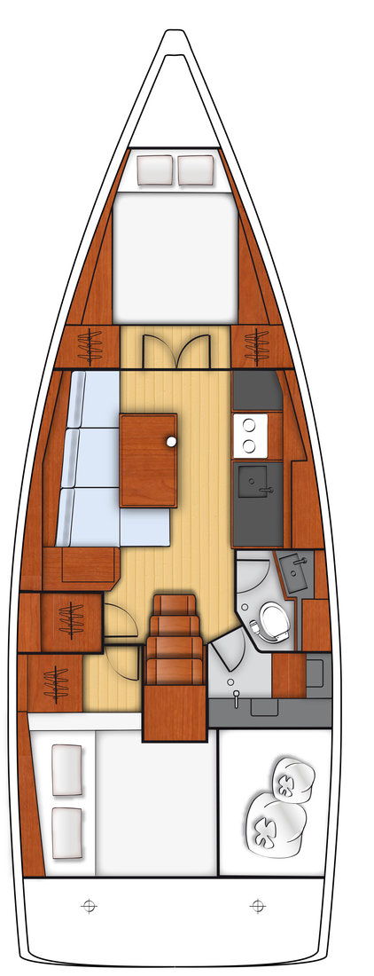 Oceanis 38.1 (2cab) Sketch