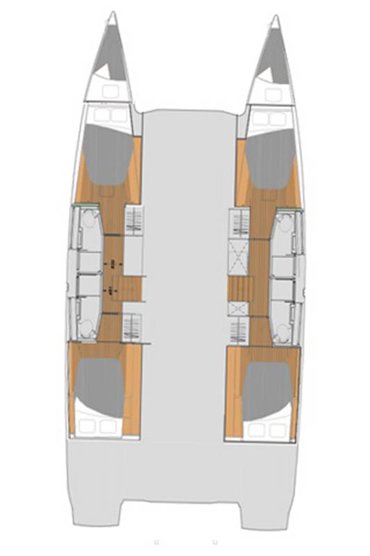 Fountaine Pajot Elba 45 - 4 + 2 cab. Sketch