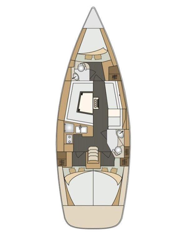 Elan 40 Impression (3Cab/2WC) Sketch