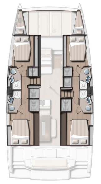 Bali 4.4 – Grundriss 4 Kabinen