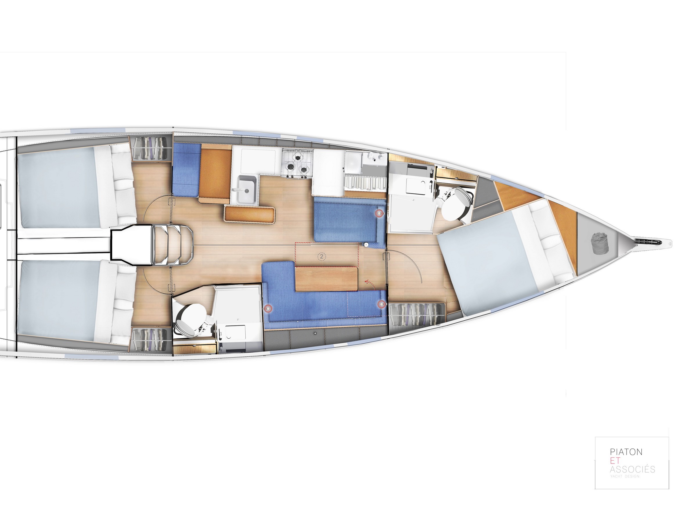 Sun Odyssey 410 (3cab) Sketch