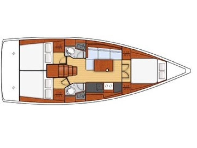 Oceanis 38.1 (3cab2wc) Sketch