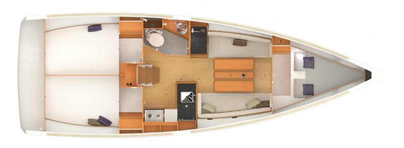 Sun Odyssey 349 (3cab) Sketch