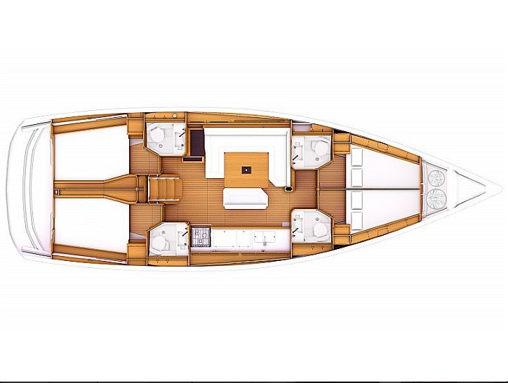 Sun Odyssey 479 (4cab/4wc) Sketch