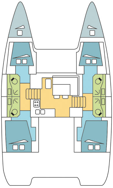 Lagoon 40 (4+2Cab/4wc) Sketch