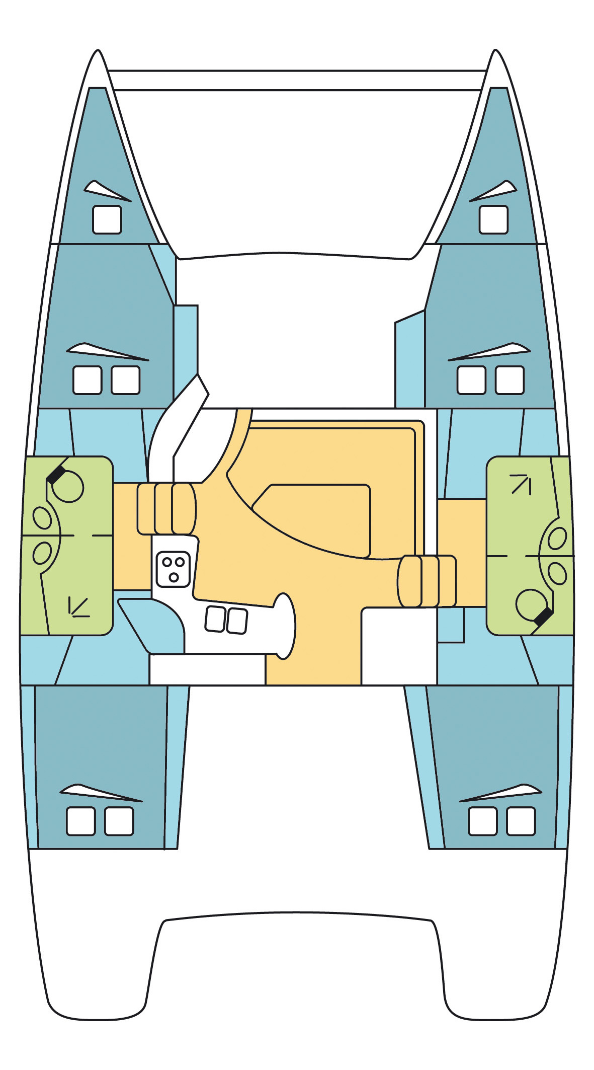Lipari 41 (4+2Cab) Sketch