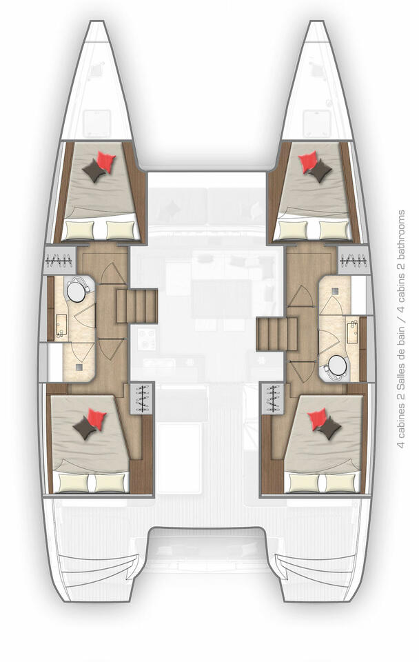Lagoon 40 (4+2Cab/4wc) Sketch