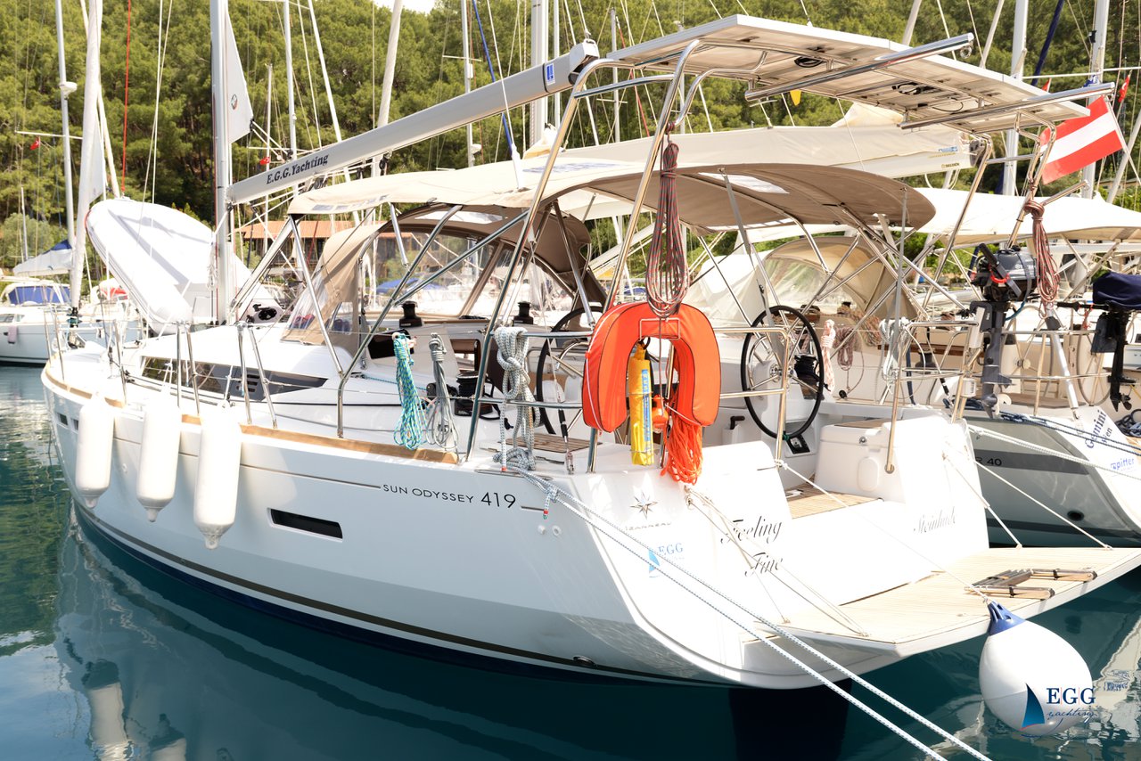 Sun Odyssey 419 (3 cab/2wc) „Feeling Fine“ als Charteryacht