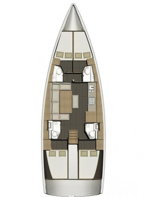 Dufour 460 Grand Large Sketch