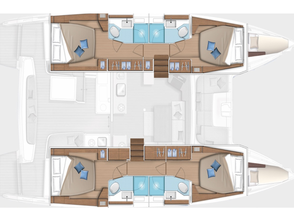 Lagoon 46 (4+2cab) Sketch