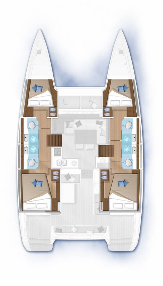 Lagoon 40 (4+2Cab/4wc) Sketch