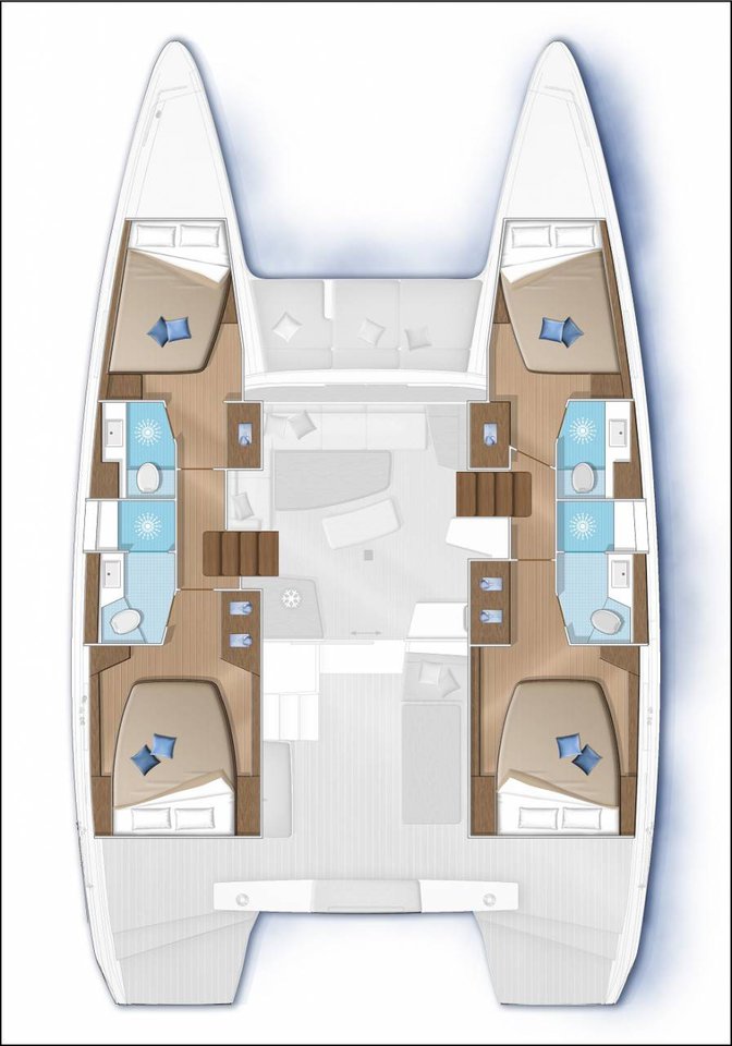 Lagoon 42 (4+2cab/4wc) Sketch