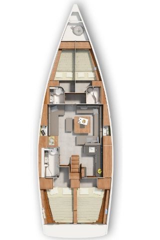 Hanse 445 Sketch